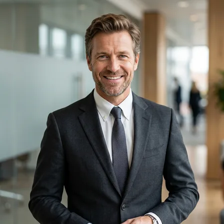 Daniel Morgan — fictional demo investor profile portrait